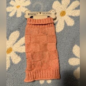 Friends forever Coral Knit Dog Sweater